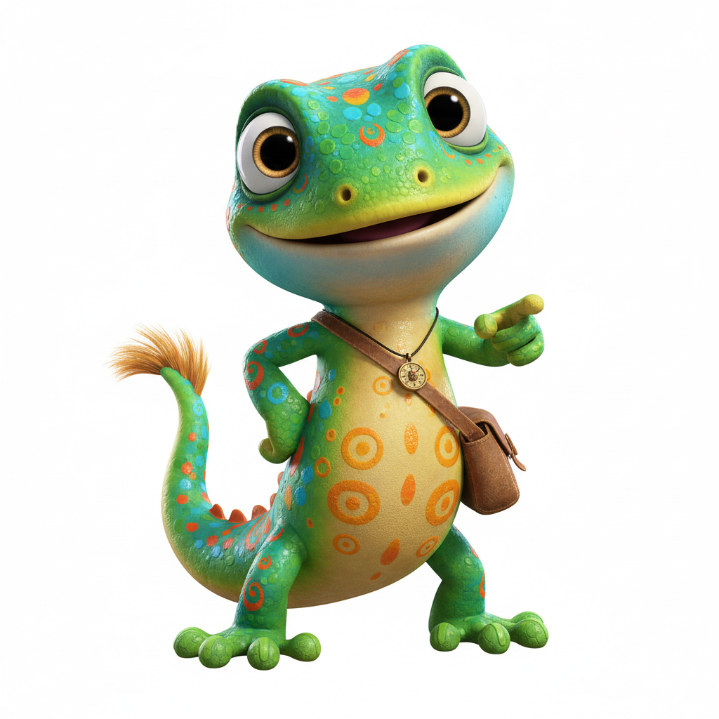 Pixar Lizard Character