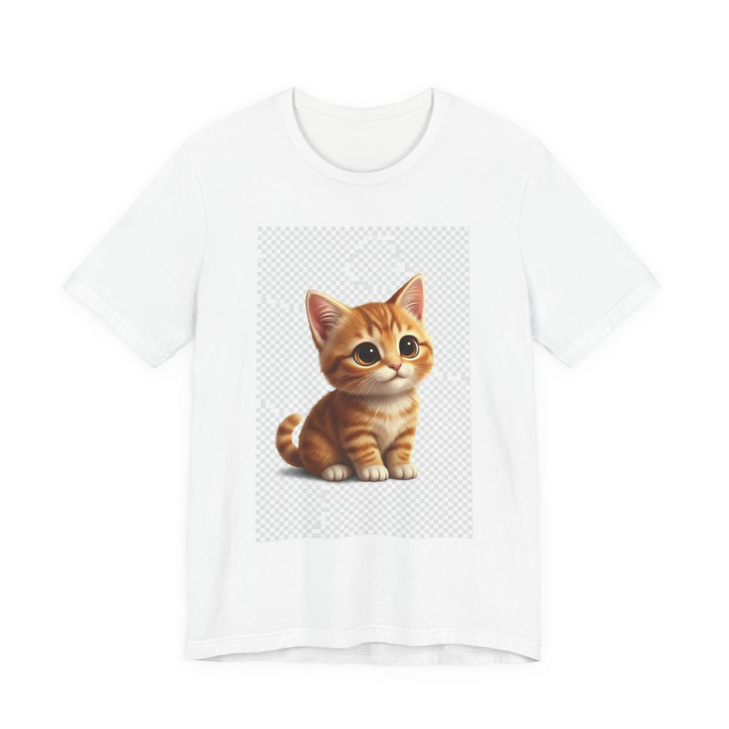 Cute Ginger Kitten T-Shirt — Adorable Cat Graphic Tee for Cat Lovers