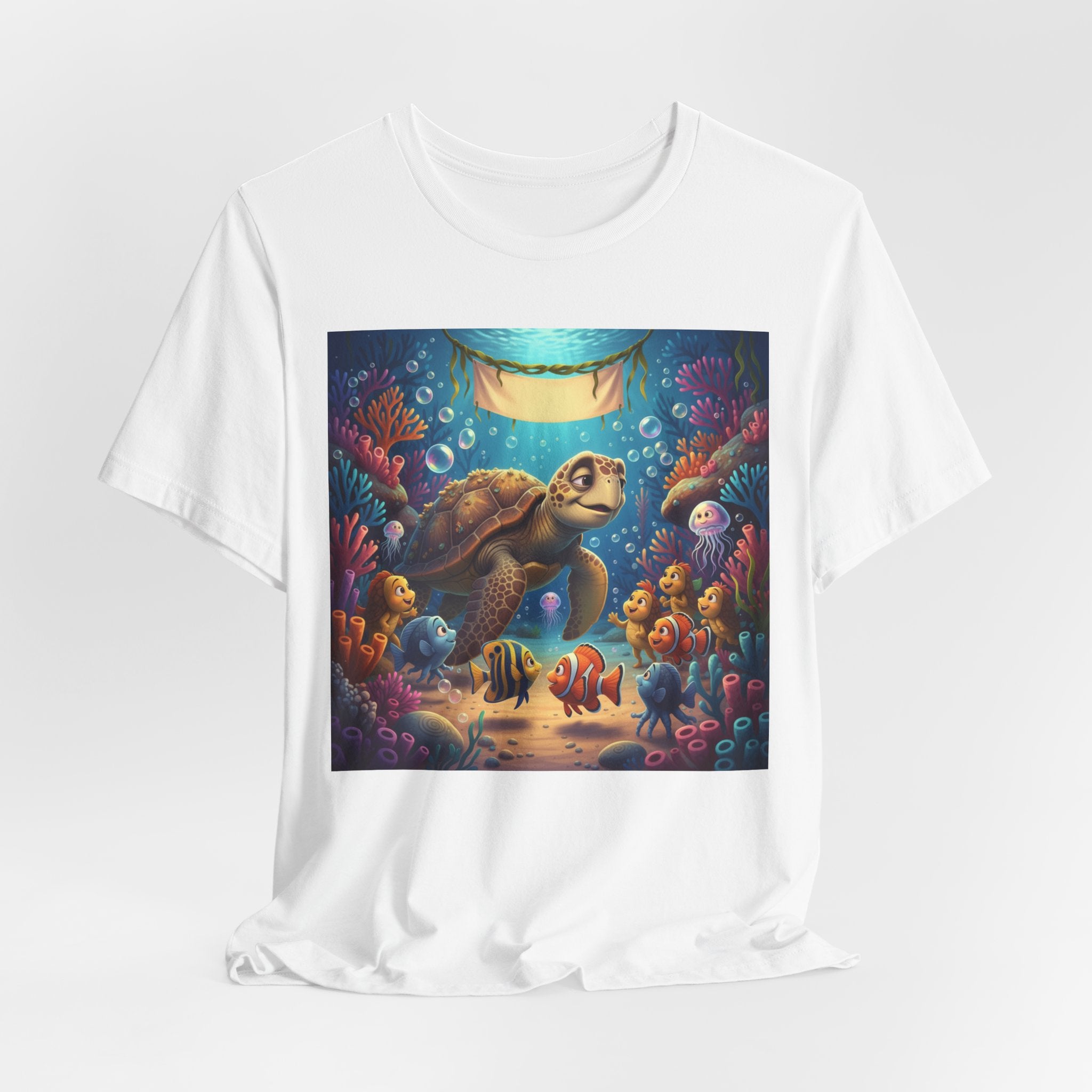 Sea Turtle Ocean Life T‑Shirt — Colorful Underwater Reef Tee