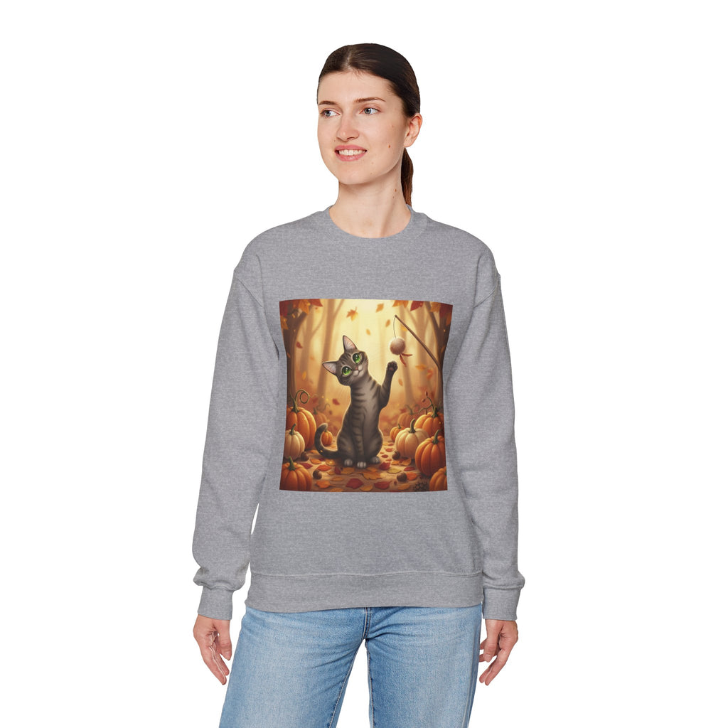 Autumn Pumpkin Patch Cat Sweatshirt