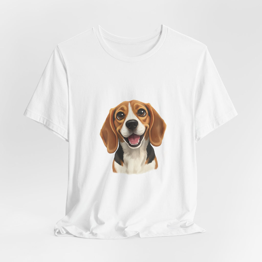 Beagle Portrait T‑Shirt — Cute Happy Dog Tee for Pet Lovers