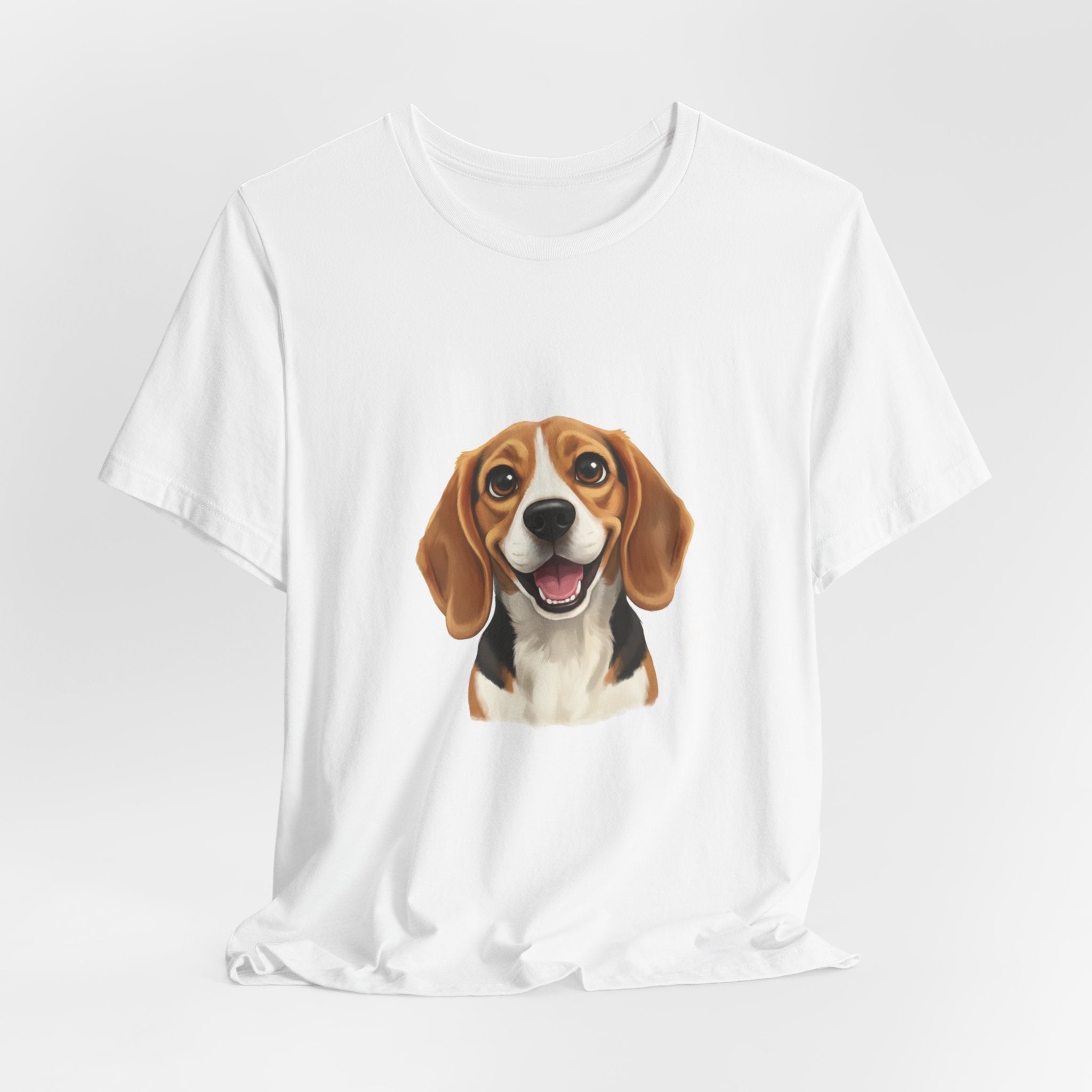 Beagle Portrait T‑Shirt — Cute Happy Dog Tee for Pet Lovers