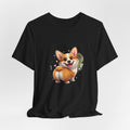 Cute Smiling Corgi T-Shirt — Adorable Cartoon Dog Tee for Pet Lovers