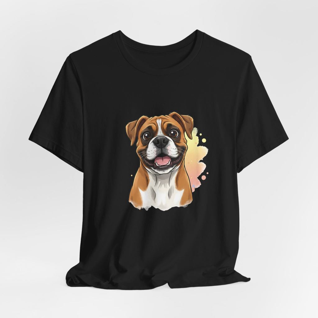 Boxer Dog T-Shirt — Cute Happy Boxer Portrait Tee