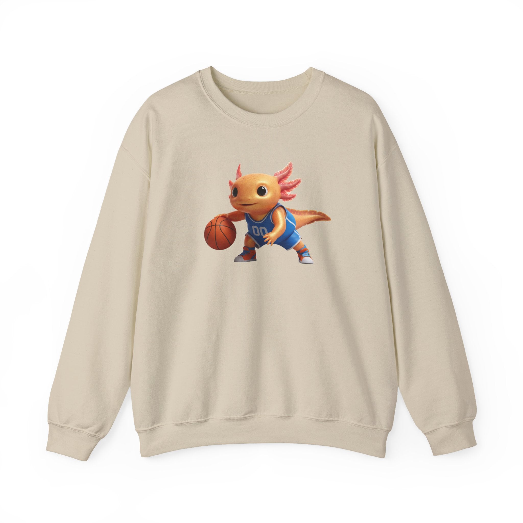 Axolotl Basketball Crewneck Sweatshirt