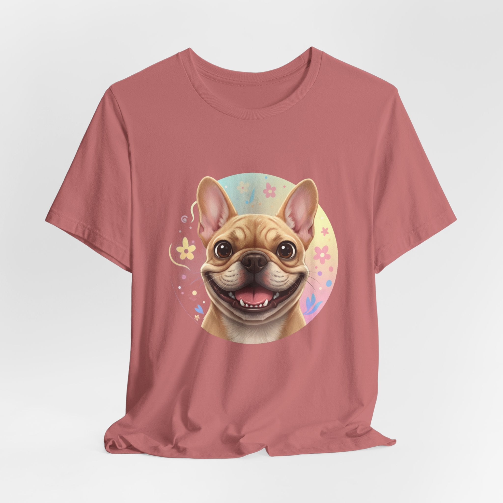 French Bulldog Smile T-Shirt — Cute Happy Dog Graphic Tee