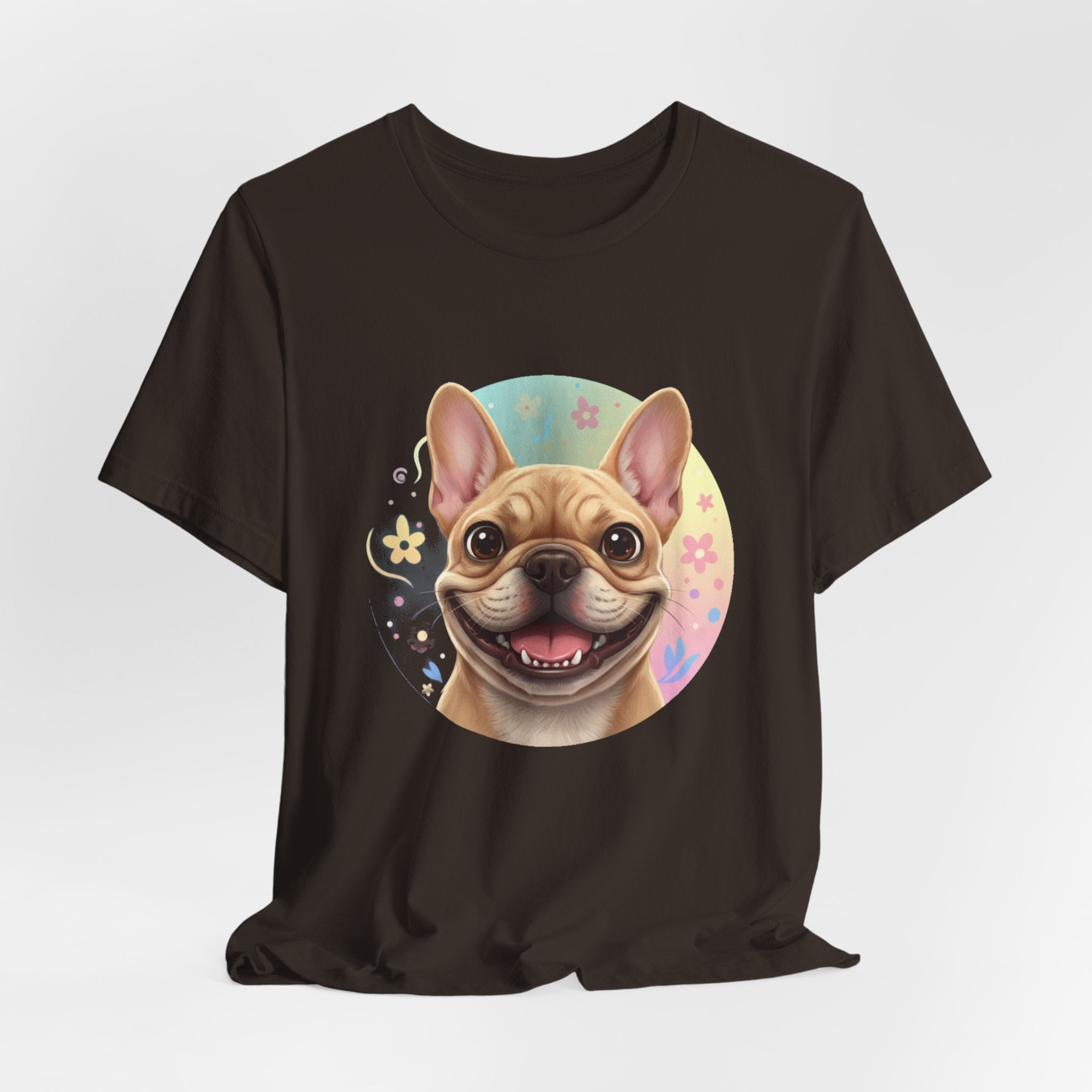 French Bulldog Smile T-Shirt — Cute Happy Dog Graphic Tee