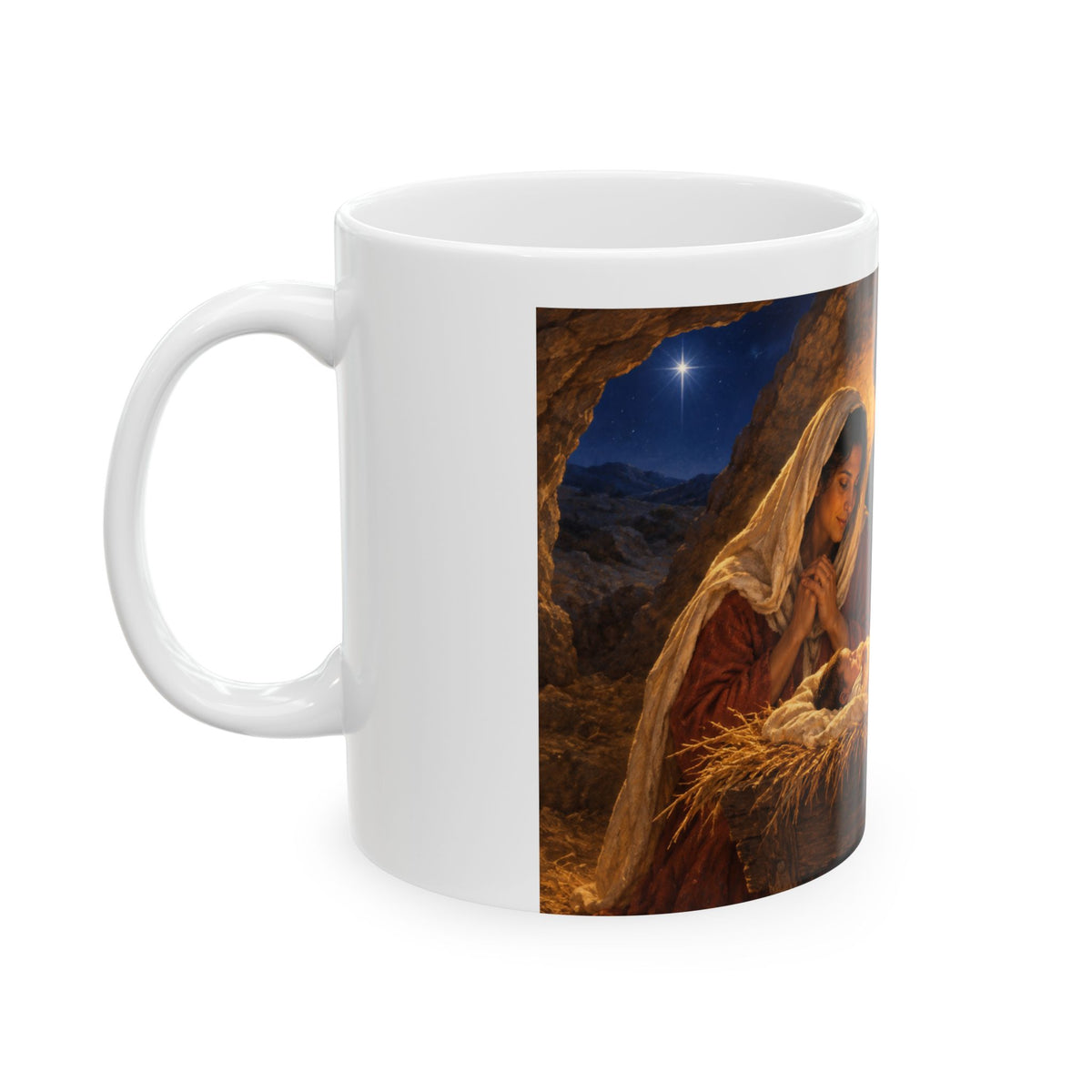 Hulabuloo — Nativity — Christmas Bible Ceramic Mug