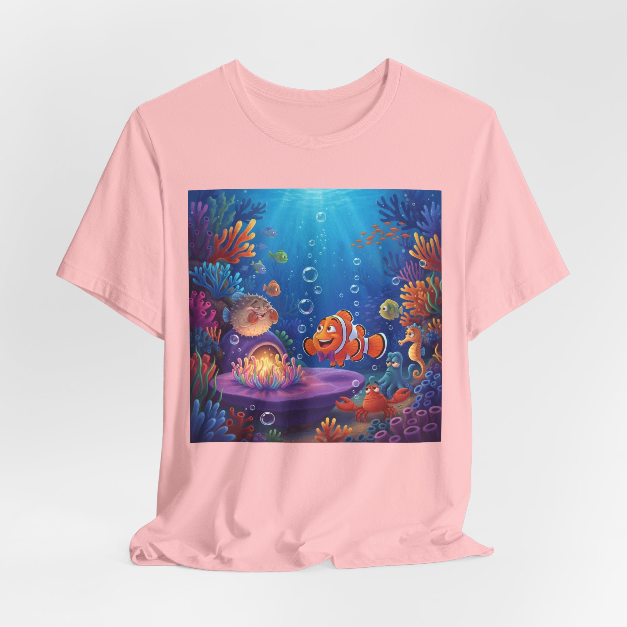 Undersea Coral Reef Fish Tee — Colorful Ocean Scene T-Shirt