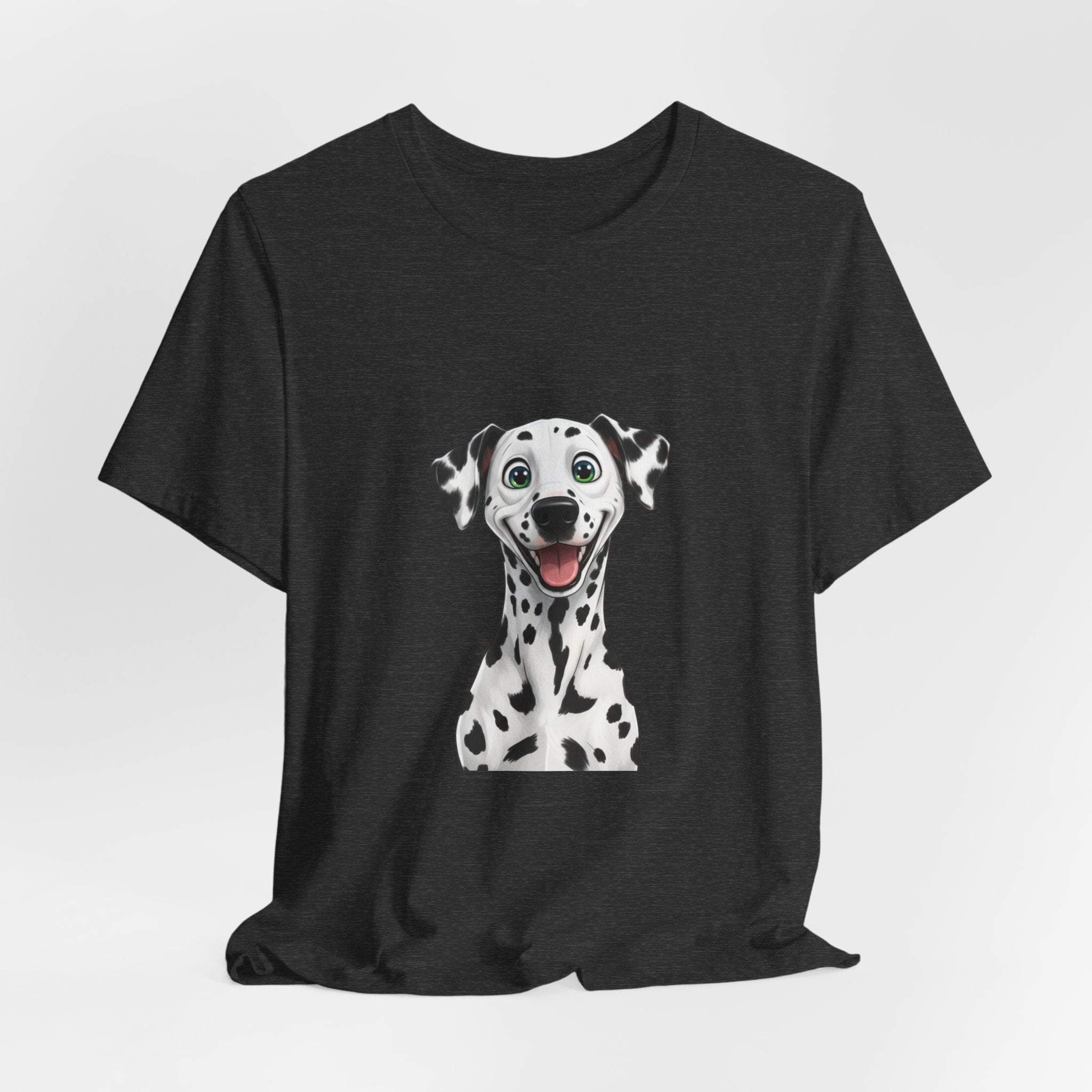 Happy Dalmatian Dog T-Shirt — Cute Spot Puppy Tee for Dog Lovers