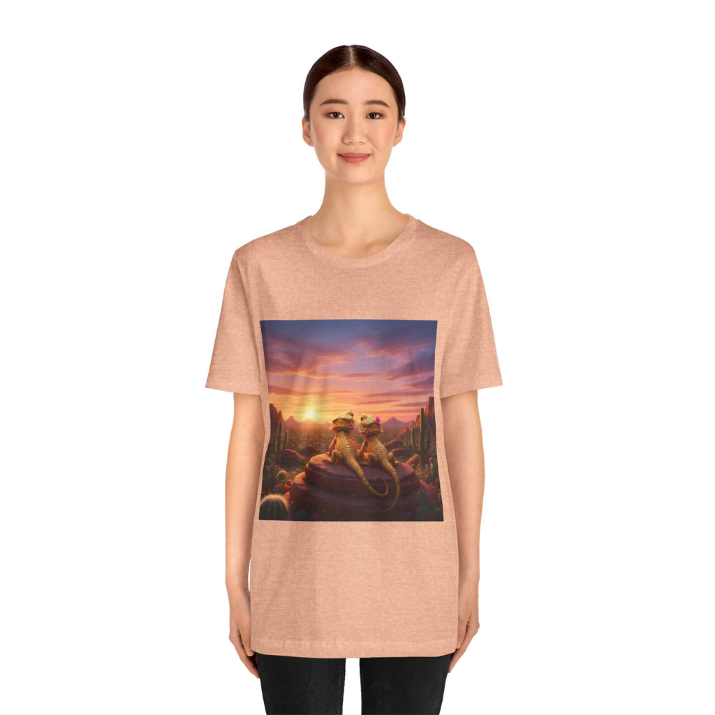 Lizards — Sunset — Lizard Lovers T-Shirt