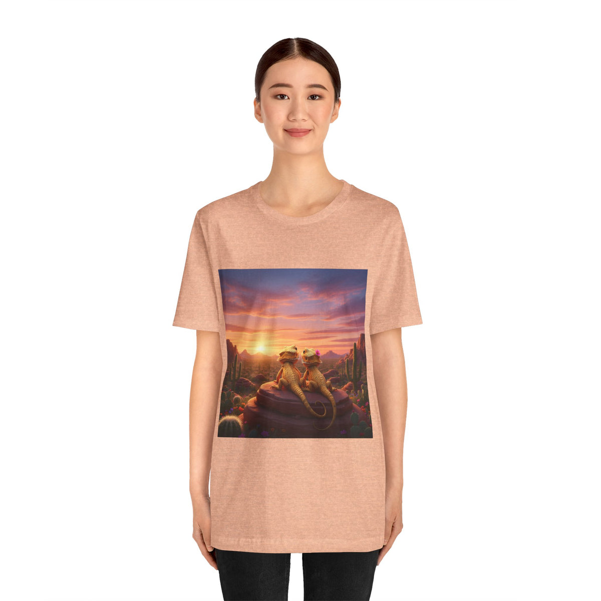 Lizards — Sunset — Lizard Lovers T-Shirt
