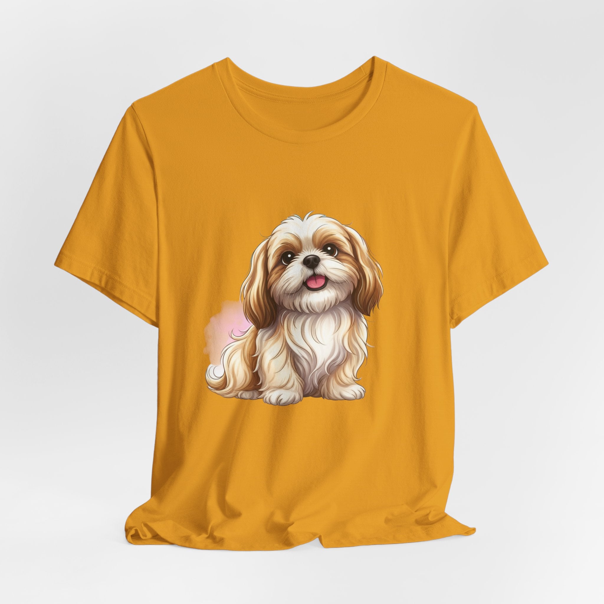 Shih Tzu Puppy T-Shirt – Adorable Cartoon Dog Tee for Pet Lovers