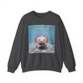 Axolotl Smiles Crewneck Sweatshirt – Cute Underwater Axolotl Pullover
