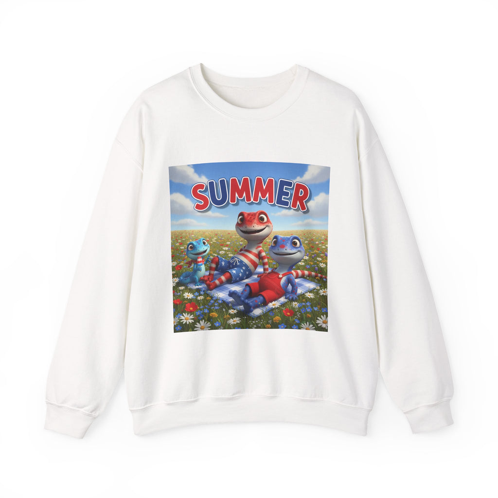 Lizard Family Summer Crewneck Sweatshirt