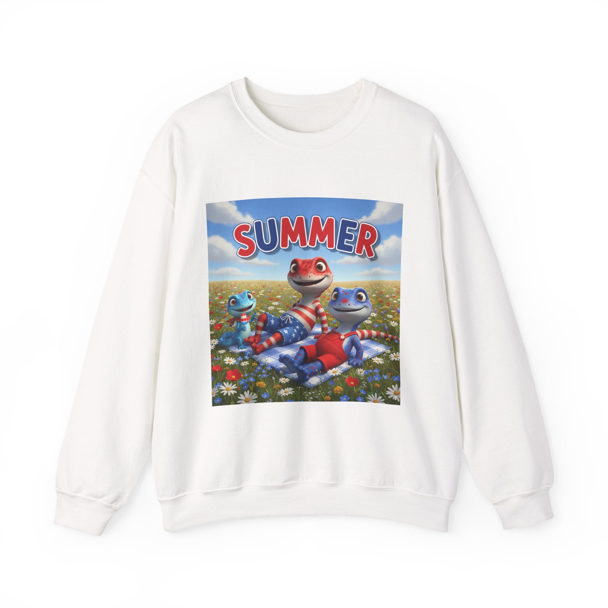 Lizard Family Summer Crewneck Sweatshirt