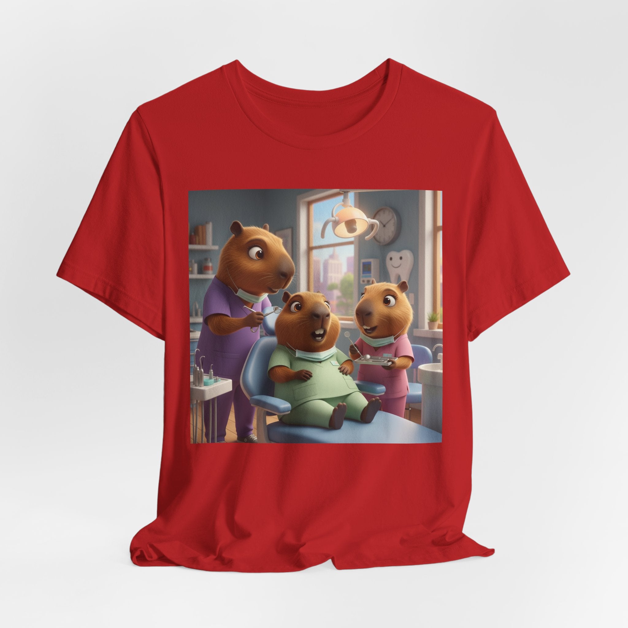 Capybara Dentist Scene T‑Shirt