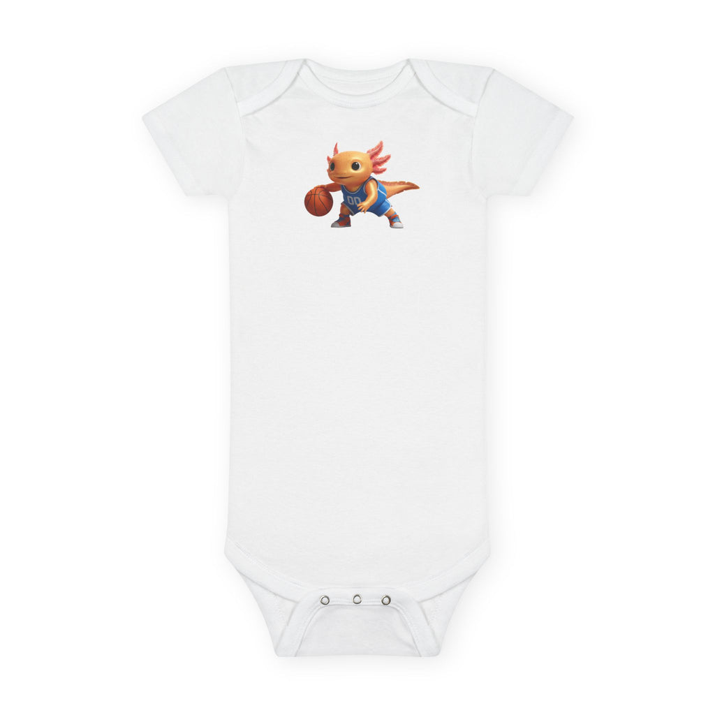 Axolotl Basketball Baby Onesie — Cute Sports Infant Bodysuit