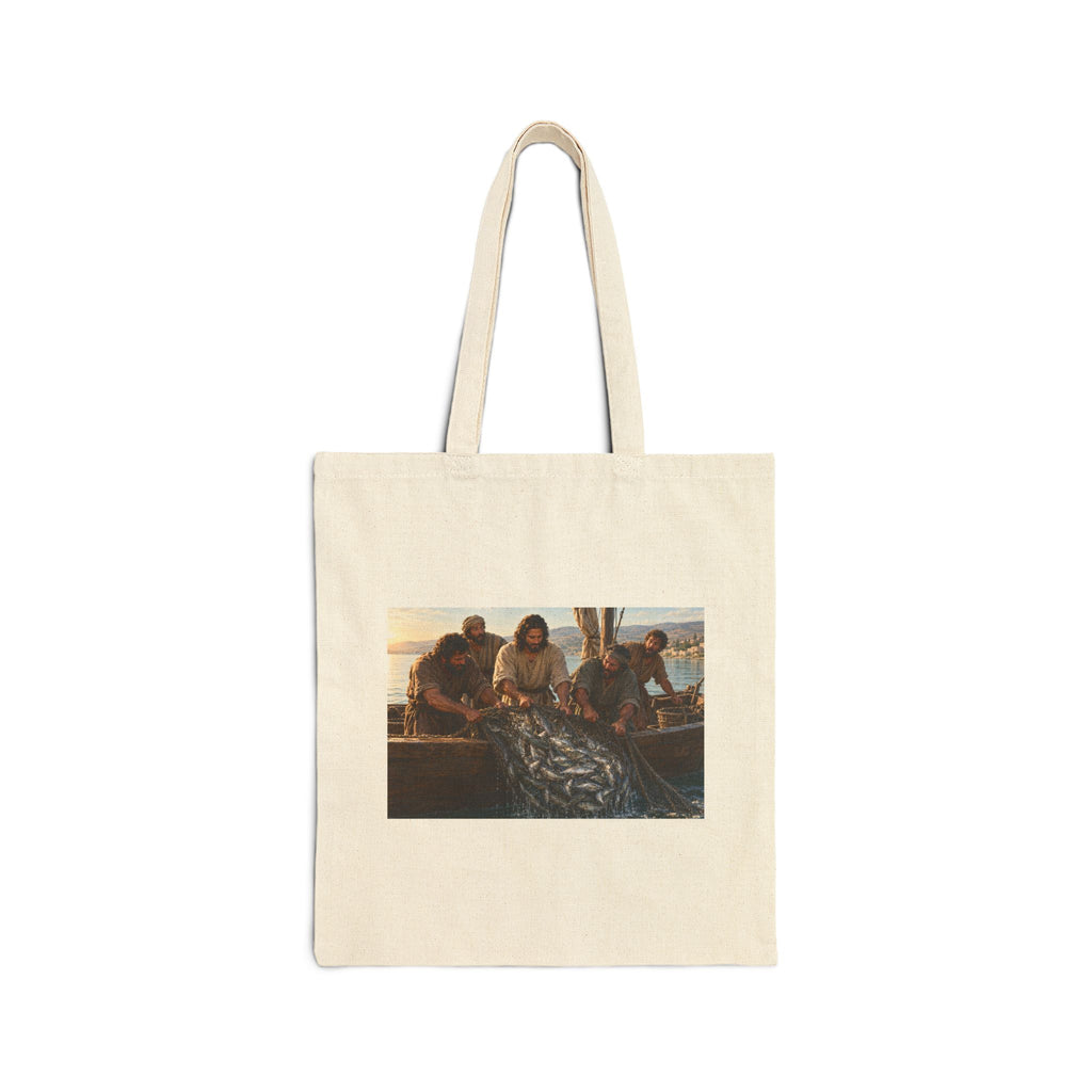 Hulabuloo — Annunciation & Jesus with Fishermen — Bible Tote Bag