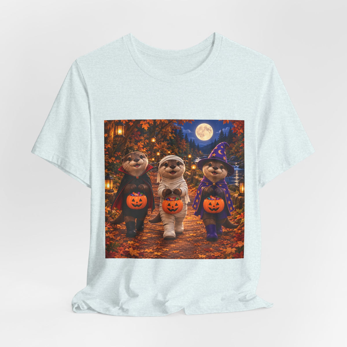 Otter Halloween Trick-or-Treat T-Shirt — Cute Costume Pumpkin Design
