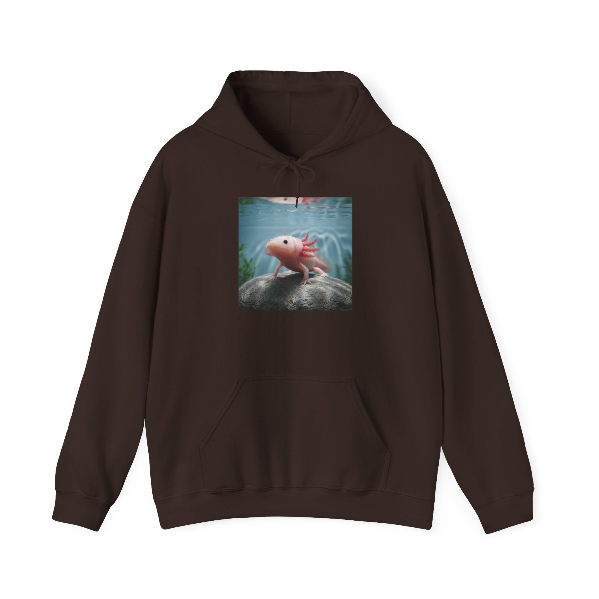 Axolotl Aquarium Hoodie — Axolotl Illustration Sweatshirt