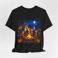 Dragon Halloween Campfire Tee — Cute Dragon and Jack‑O'Lantern Shirt
