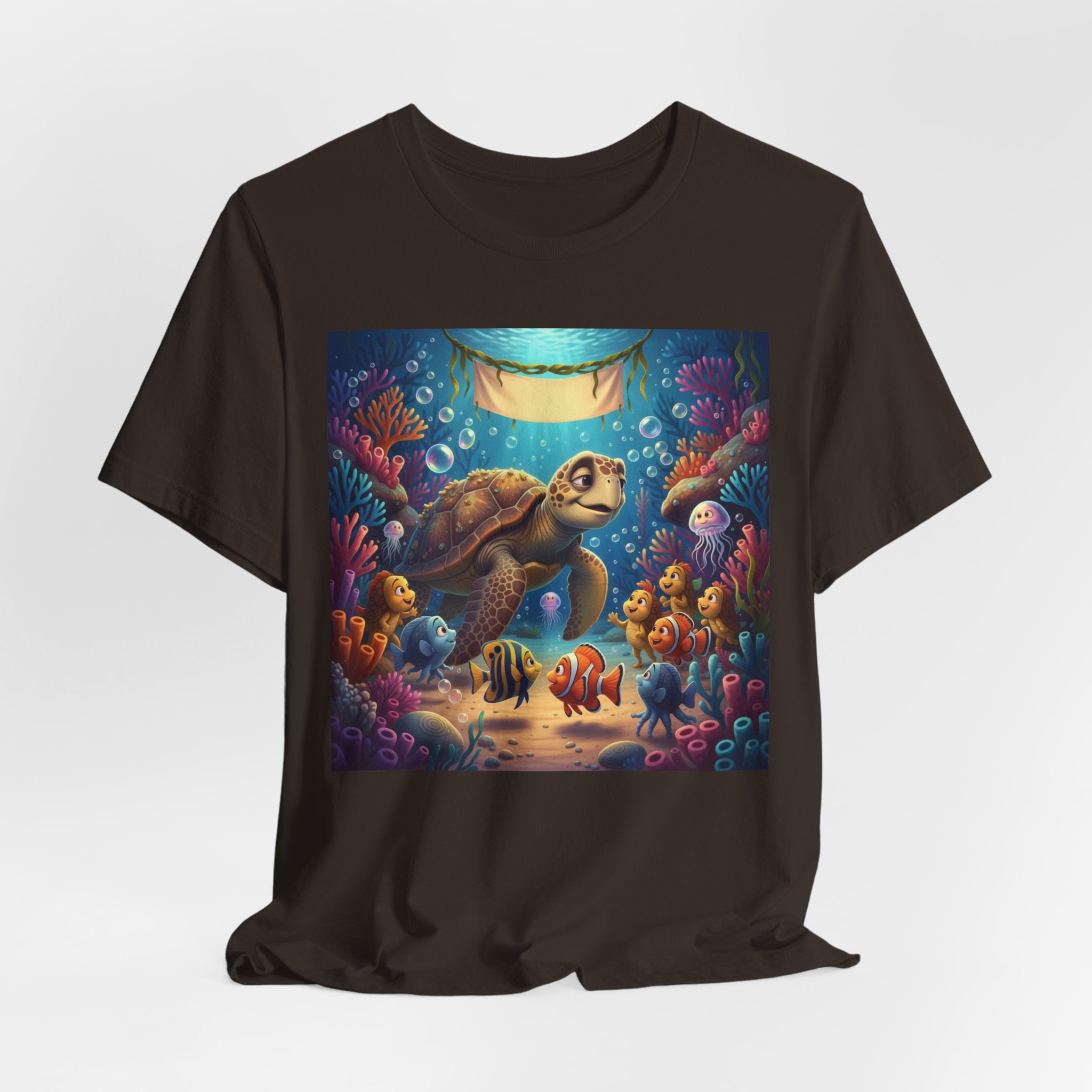 Sea Turtle Ocean Life T‑Shirt — Colorful Underwater Reef Tee