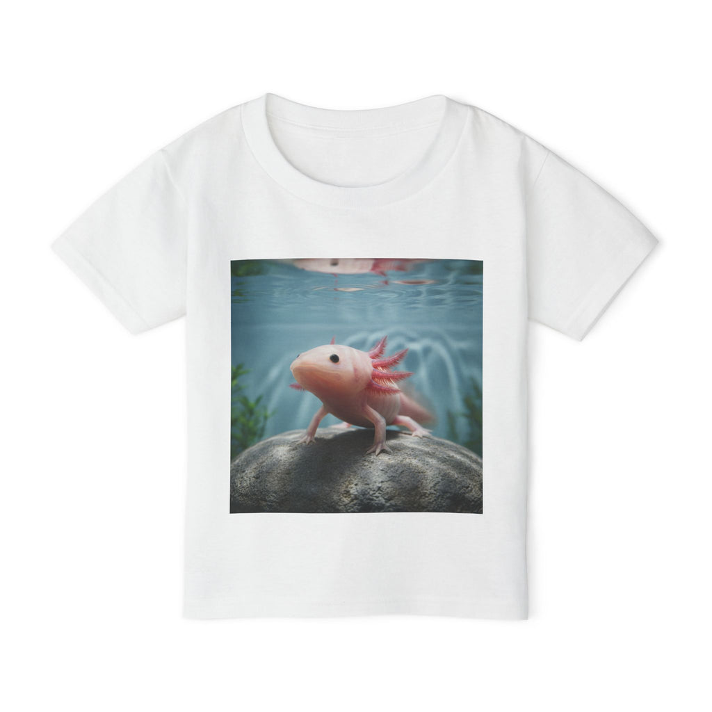Axolotl Toddler T-Shirt — Cute Pink Axolotl Underwater Tee for Kids