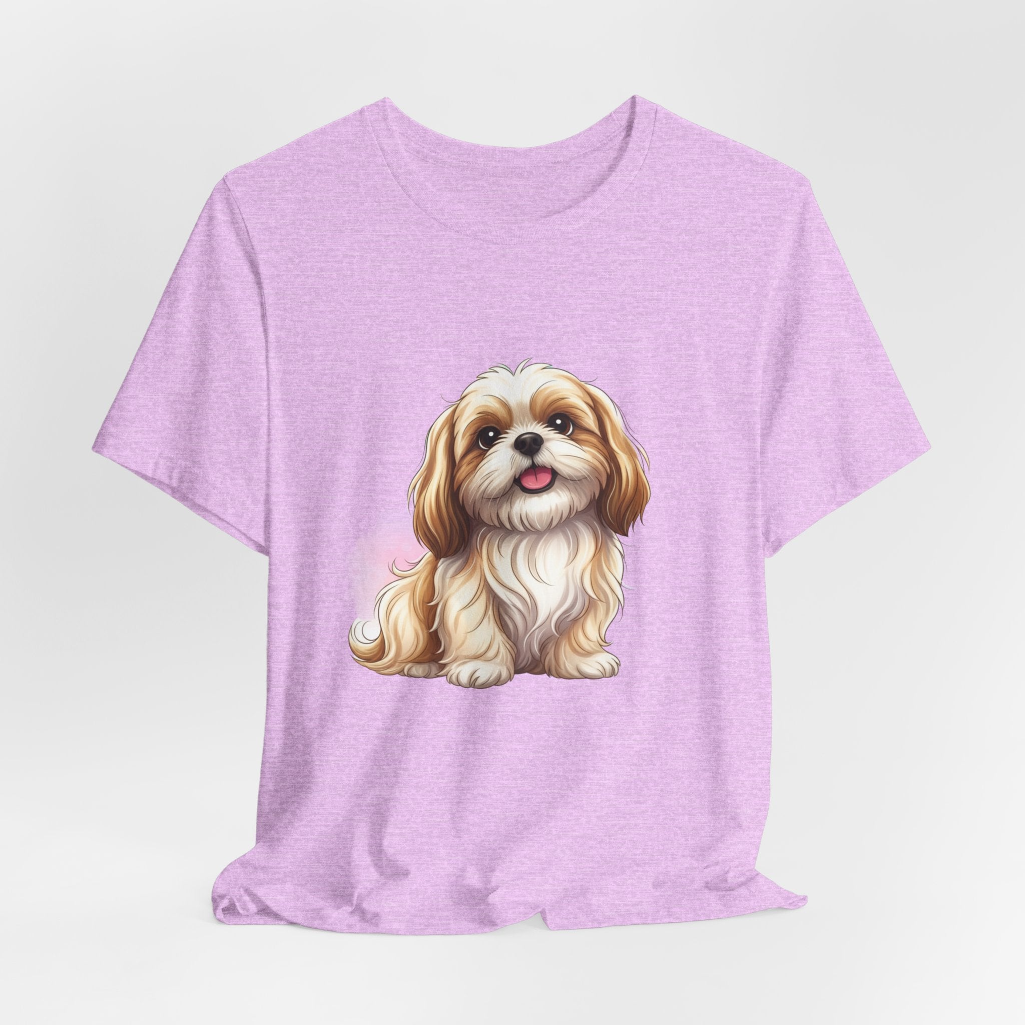 Shih Tzu Puppy T-Shirt – Adorable Cartoon Dog Tee for Pet Lovers
