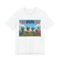 Lizard Meadow Family Summer Tee — Cute Patriotic Lizards Graphic T-Shirt