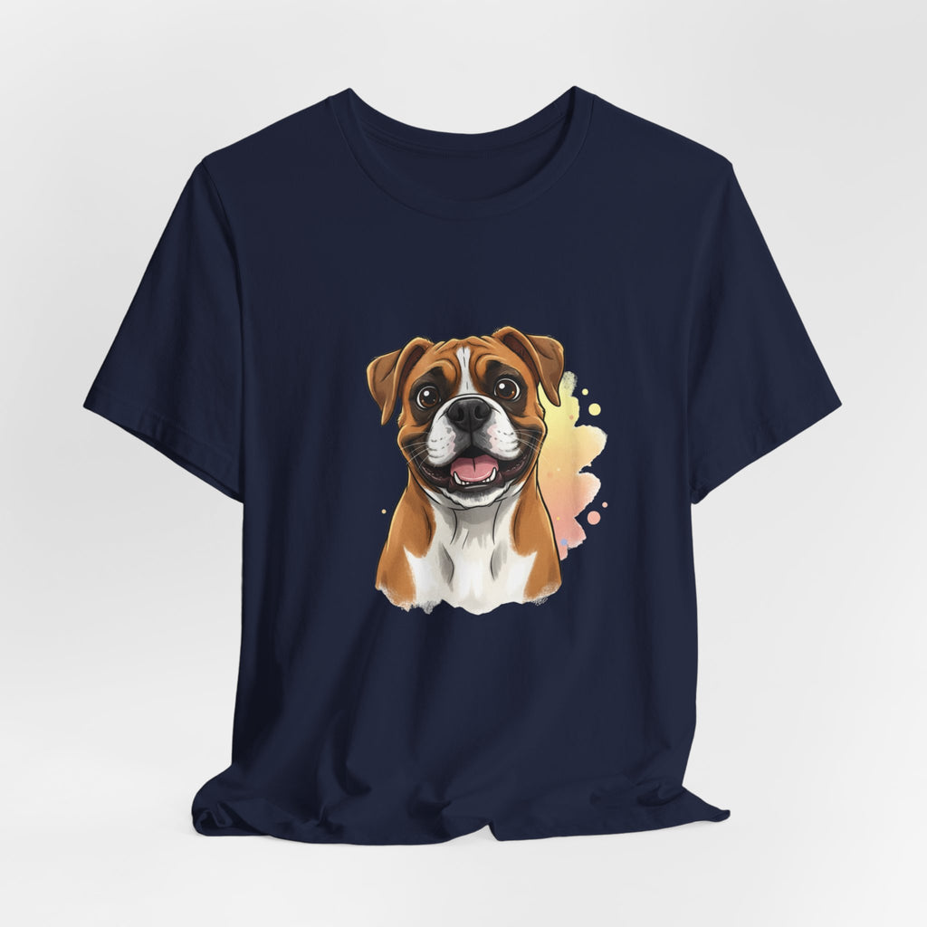 Boxer Dog T-Shirt — Cute Happy Boxer Portrait Tee