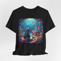 Sea Friends Graphic Tee — Playful Underwater Seal & Mermaid Design