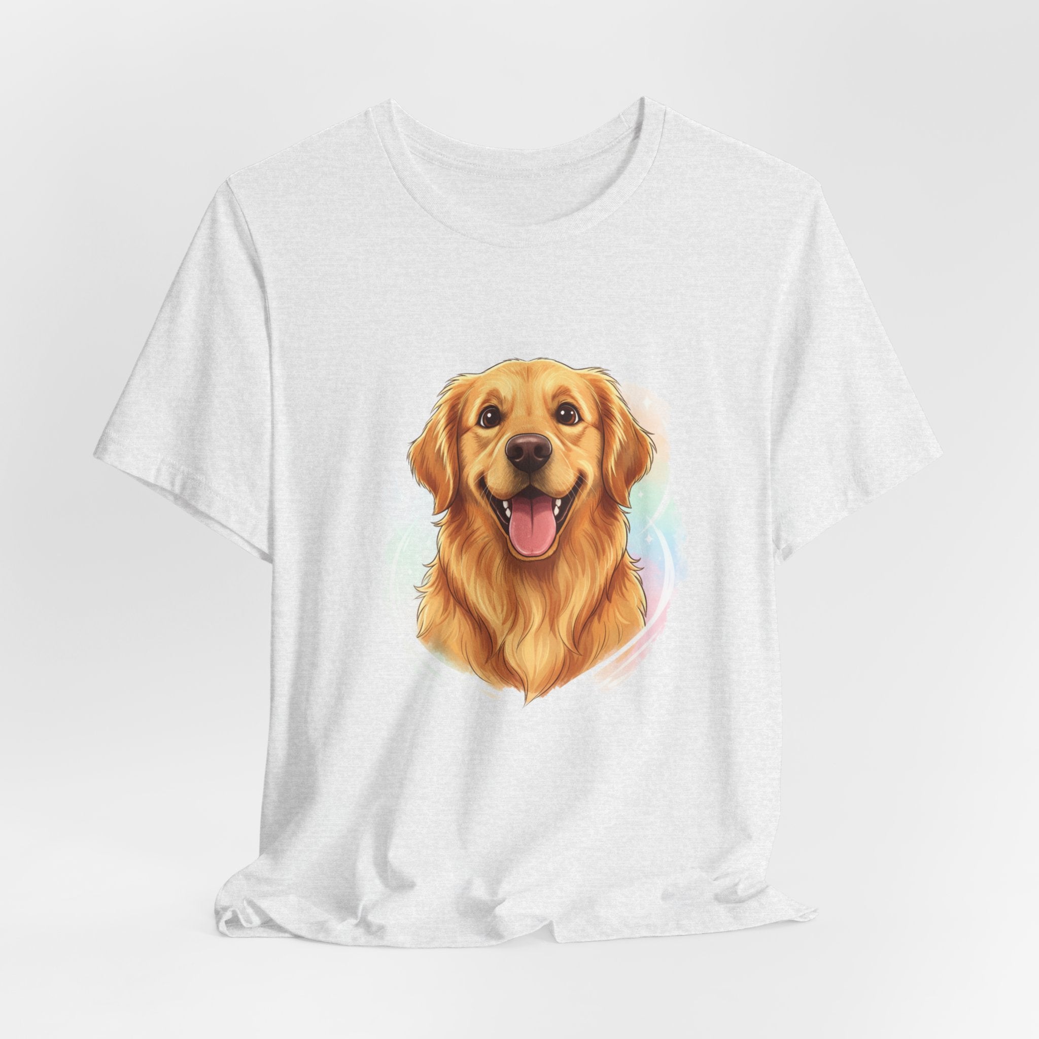 Golden Retriever Portrait T-Shirt — Happy Dog Tee for Pet Lovers