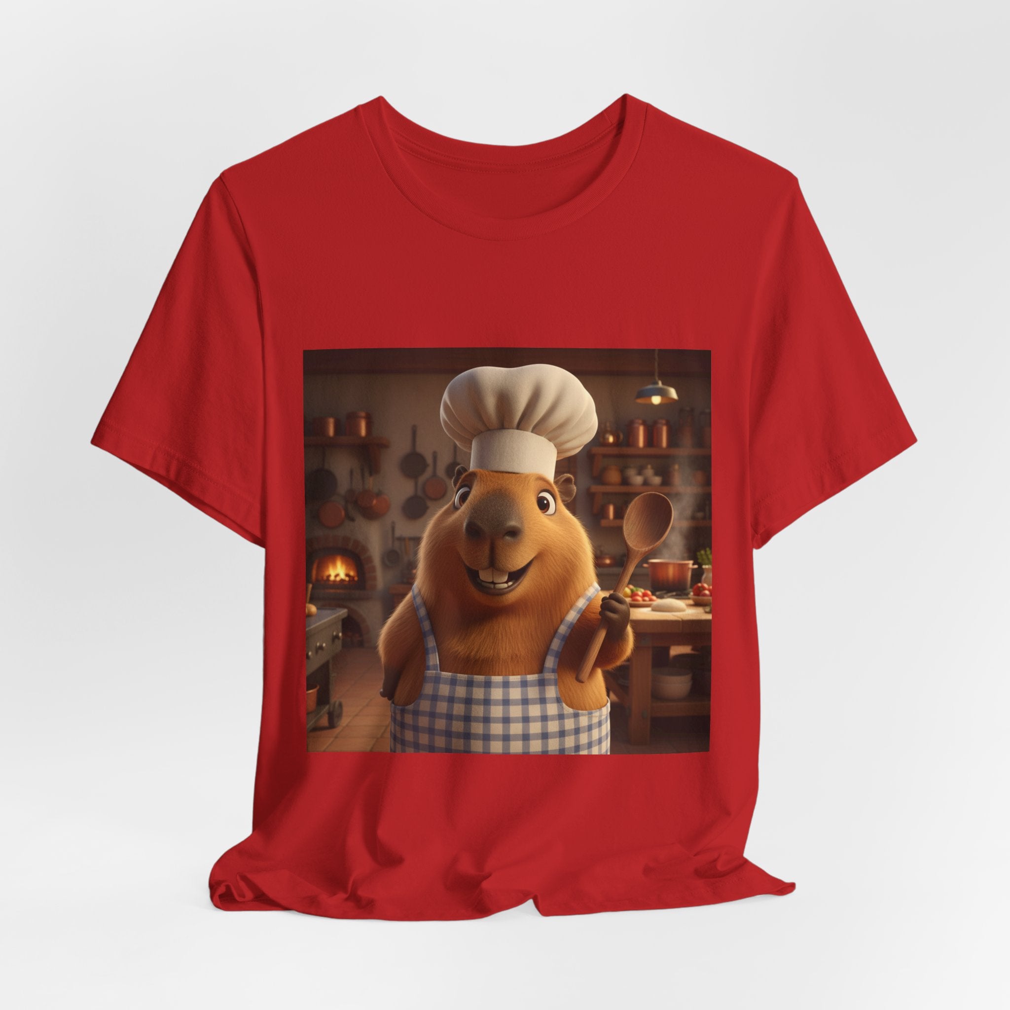 Capybara Chef T‑Shirt — Cute Capybara Chef Cooking Kitchen Tee