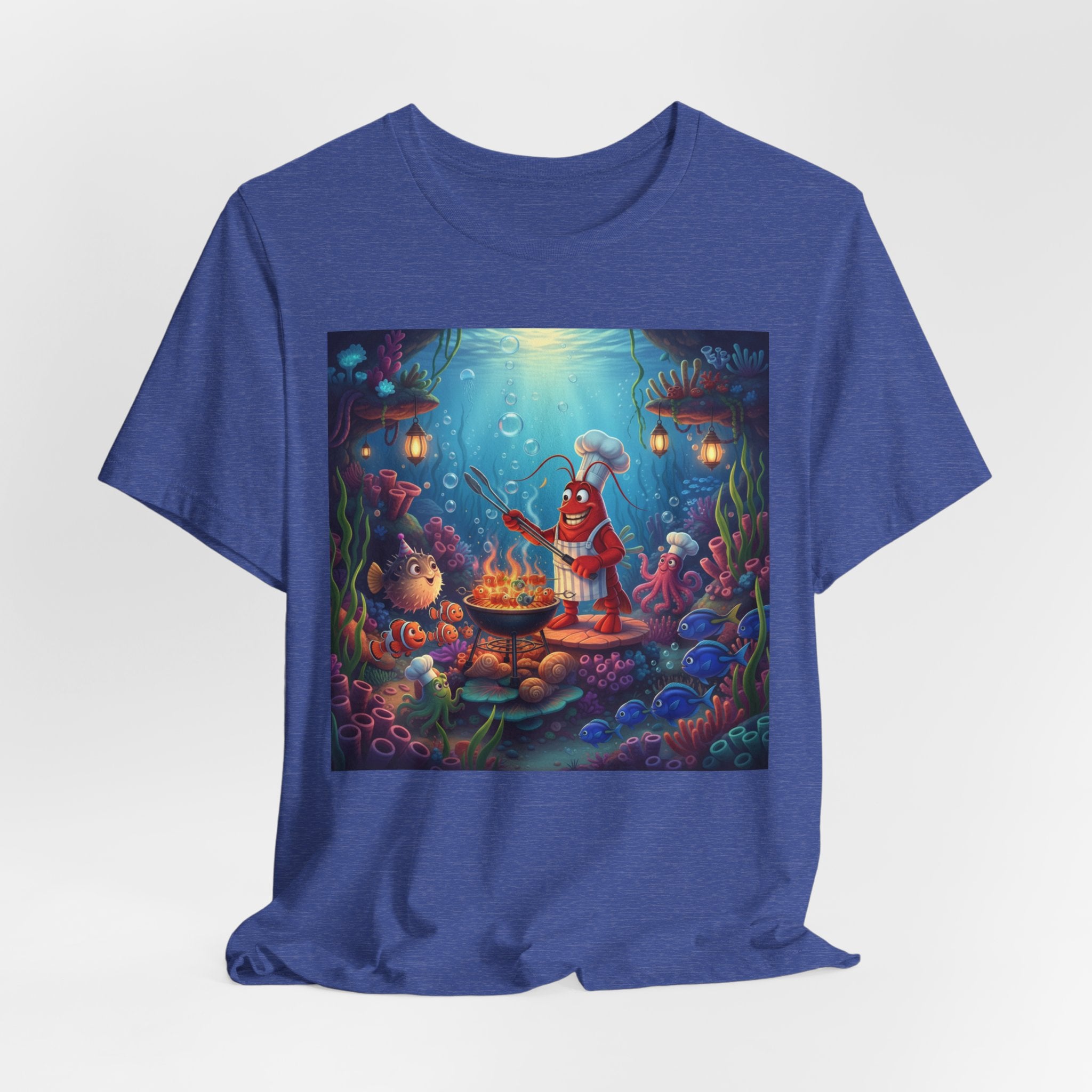 Underwater Creature Scene T-Shirt — Sea Creature Party Tee