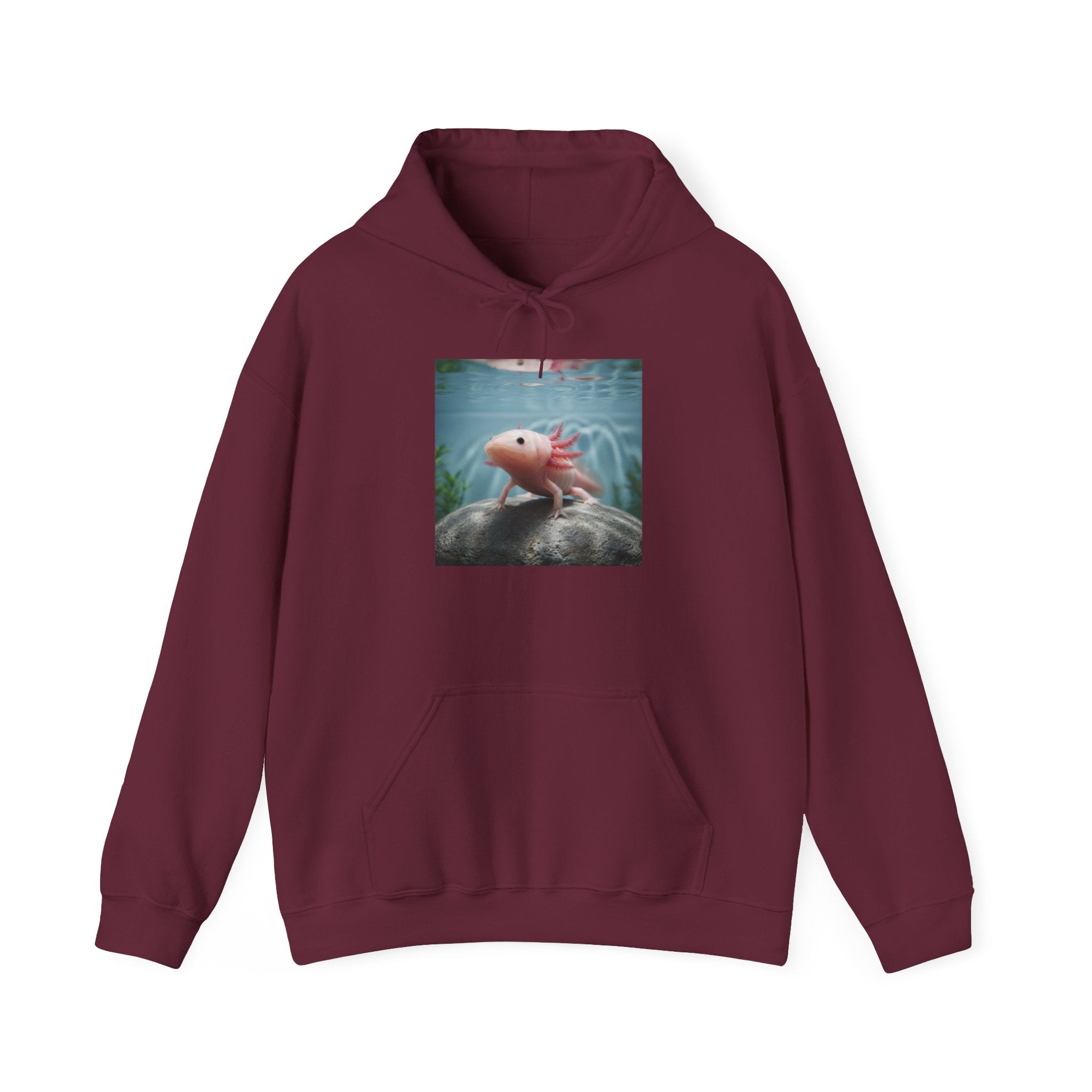 Axolotl Aquarium Hoodie — Axolotl Illustration Sweatshirt