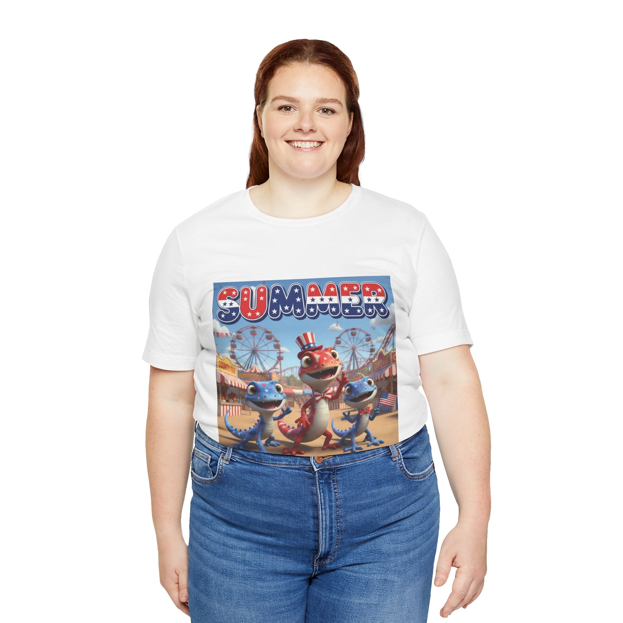 Lizard Family — Patriotic Carnival — T-Shirt