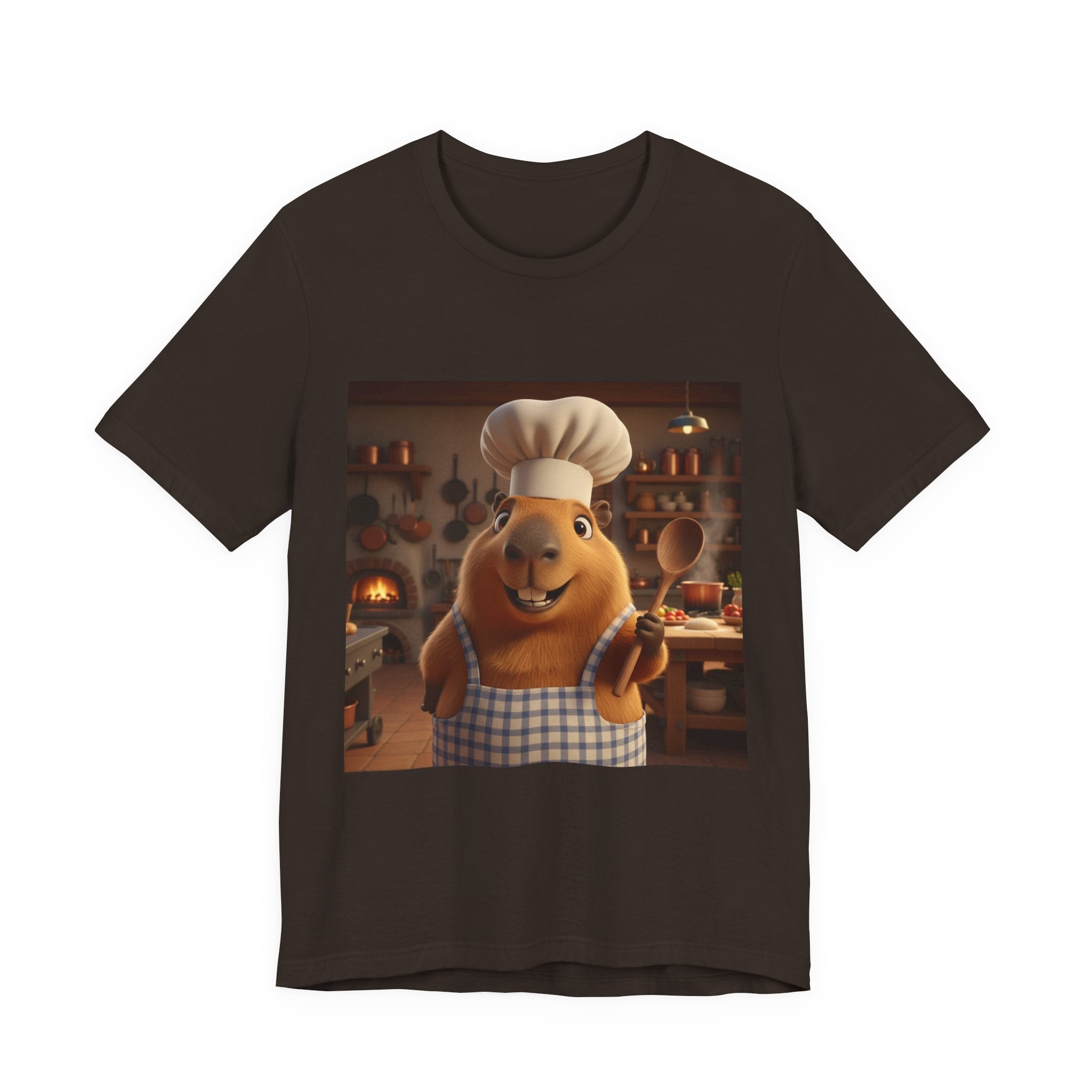 Capybara Chef T‑Shirt — Cute Capybara Chef Cooking Kitchen Tee
