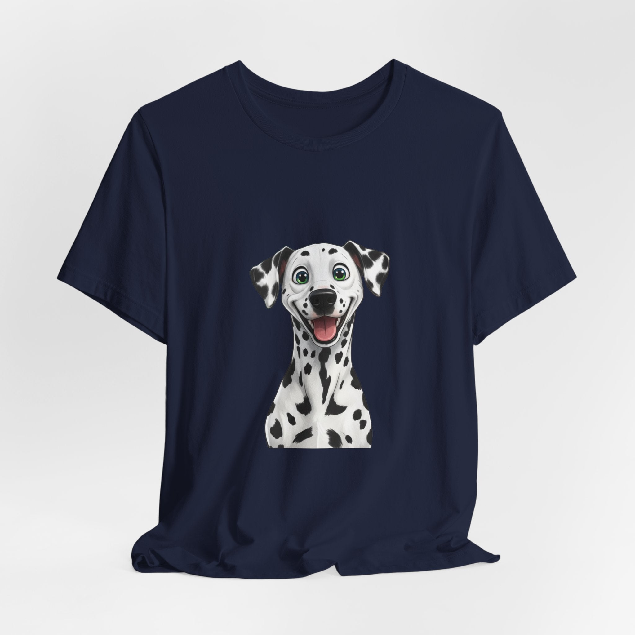 Happy Dalmatian Dog T-Shirt — Cute Spot Puppy Tee for Dog Lovers