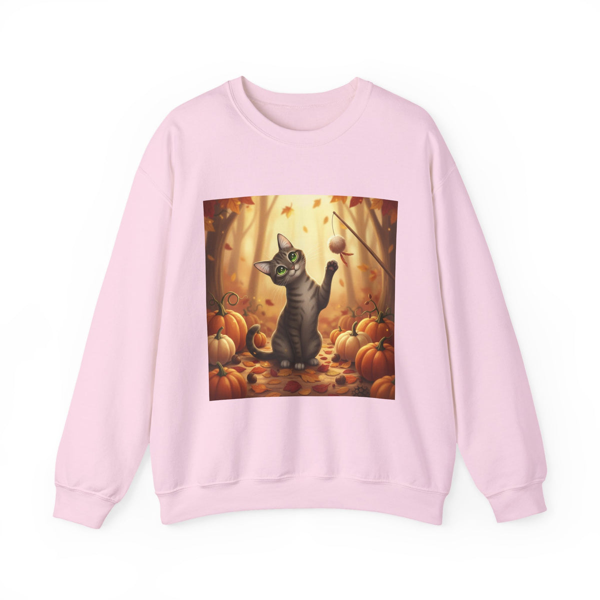 Autumn Pumpkin Patch Cat Sweatshirt