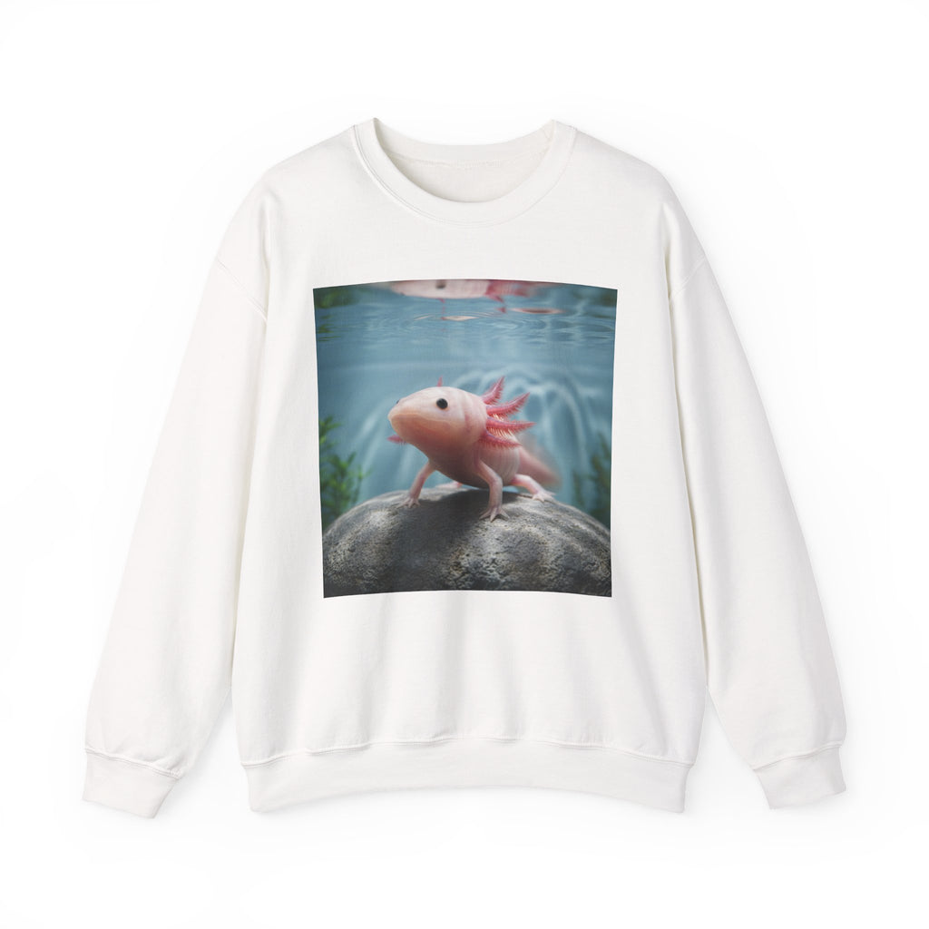 Axolotl Aquarium Sweatshirt — Cute Aquatic Pet Graphic Crewneck