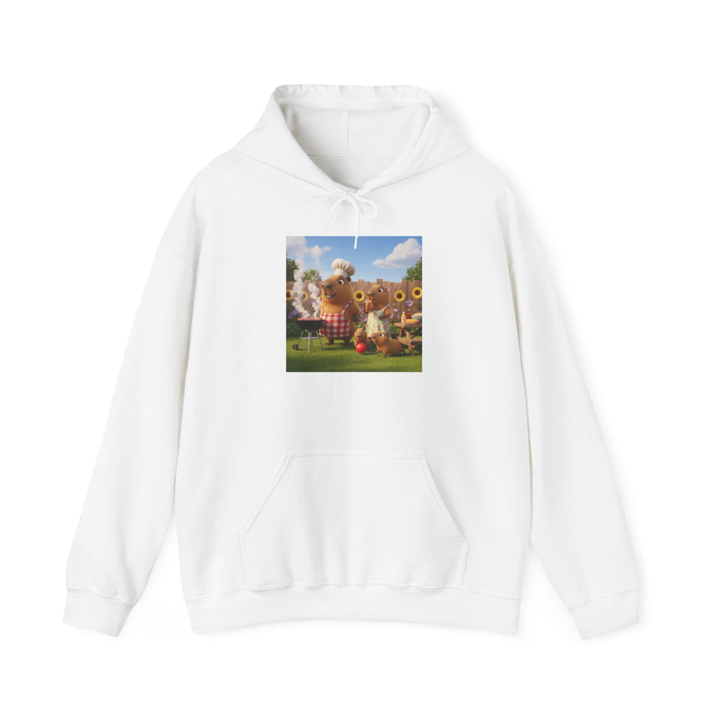 Capybara BBQ Hoodie — Cute Cozy Graphic Pullover