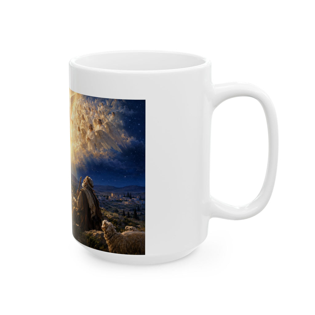 Hulabuloo — Angels Appearing to Shepherds — Bible Ceramic Mug