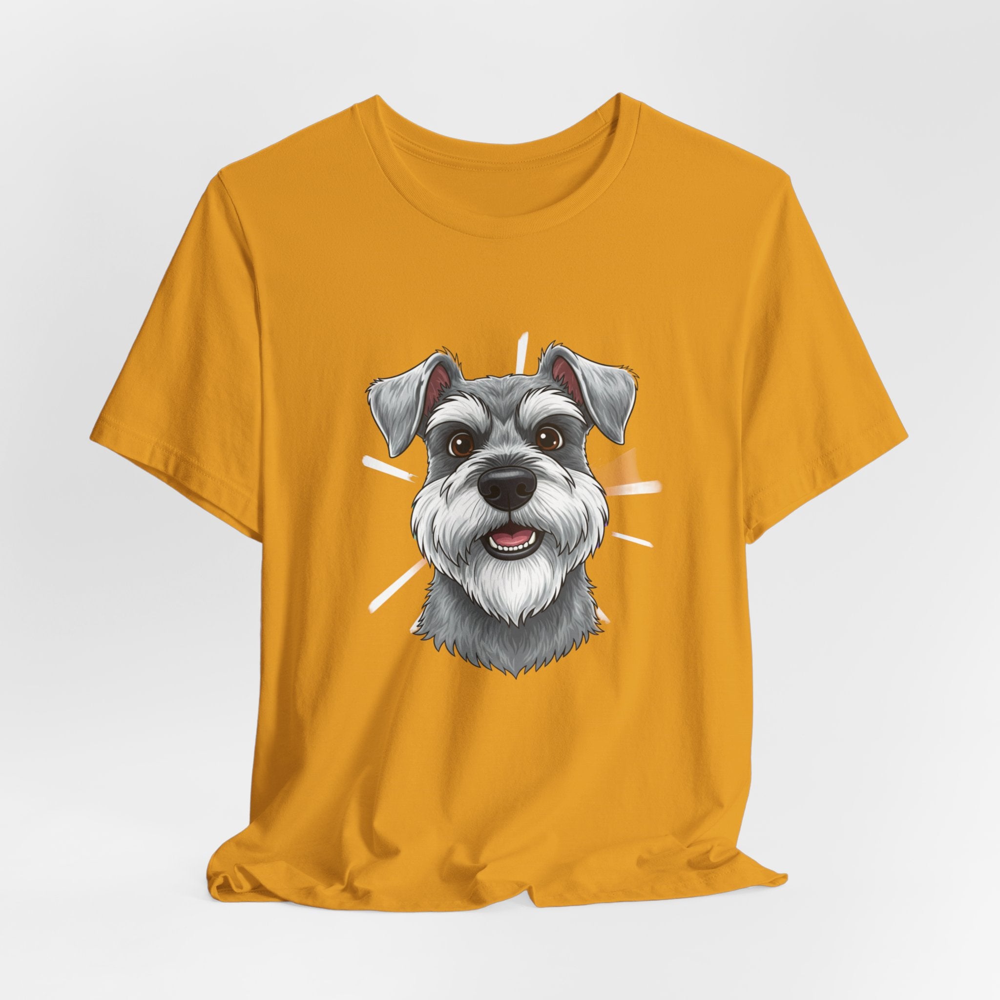 Schnauzer Face T‑Shirt — Cute Dog Portrait Tee for Schnauzer Lovers