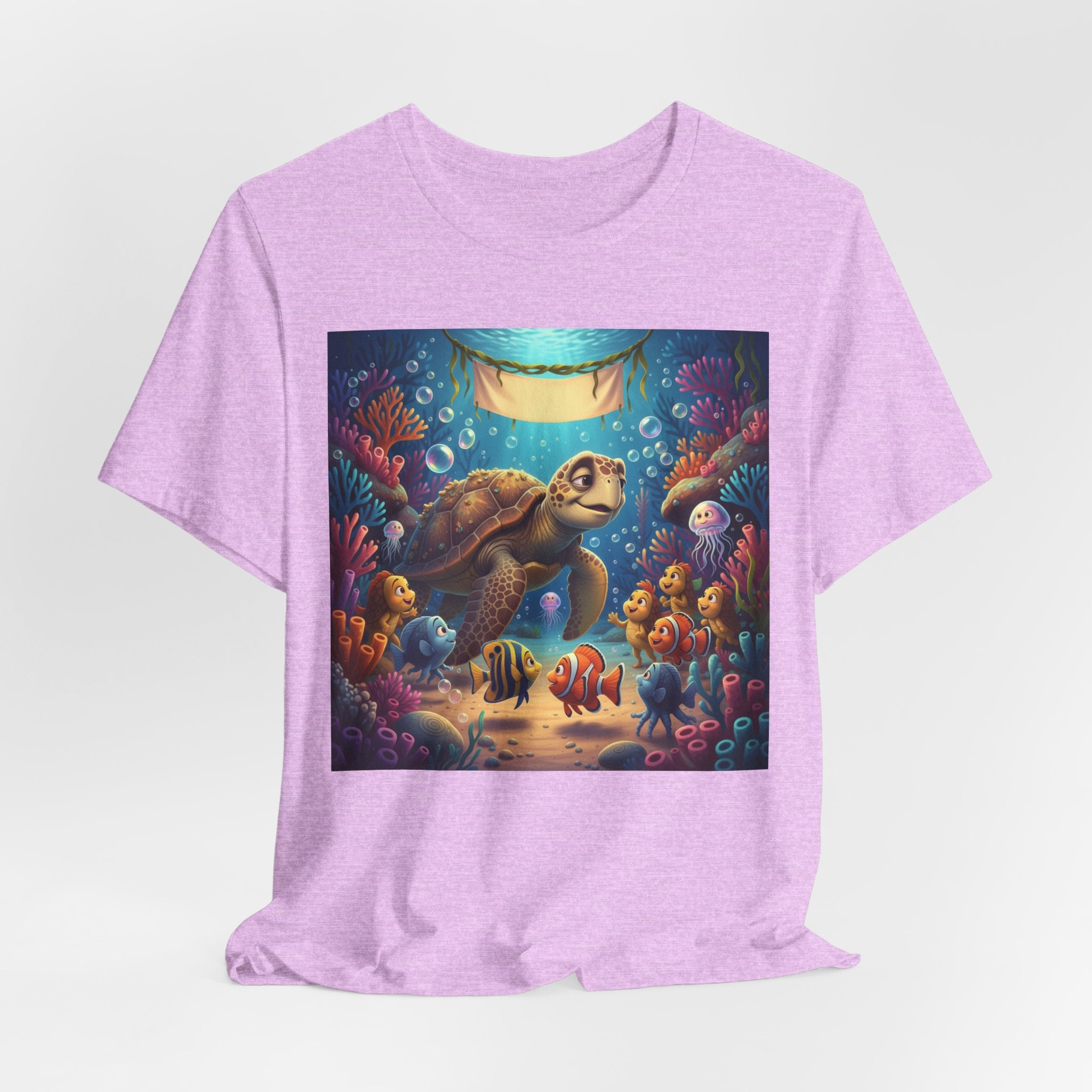 Sea Turtle Ocean Life T‑Shirt — Colorful Underwater Reef Tee