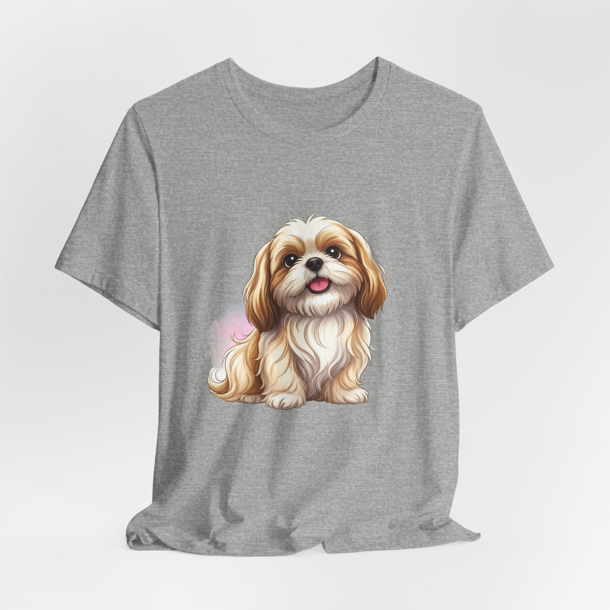 Shih Tzu Puppy T-Shirt – Adorable Cartoon Dog Tee for Pet Lovers