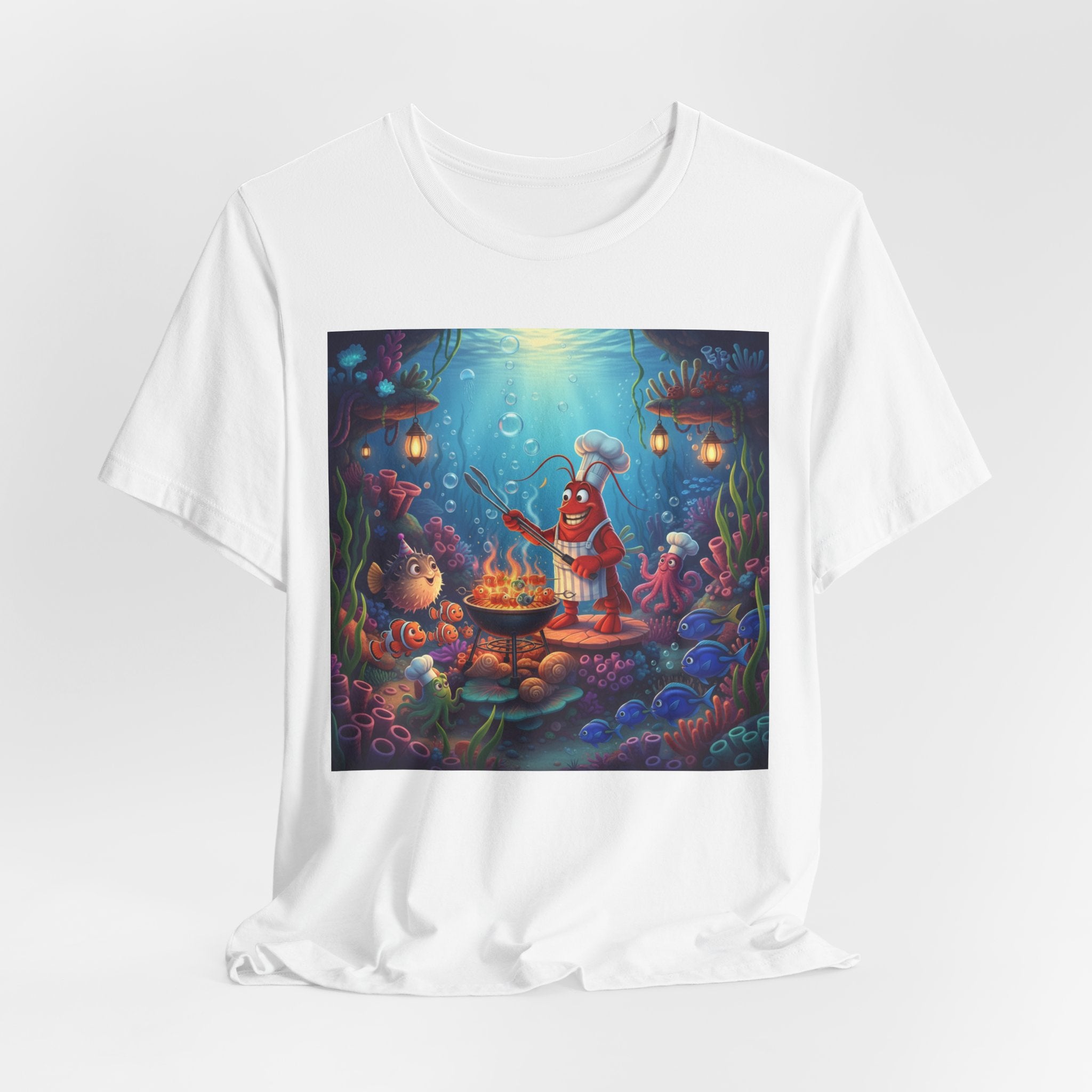 Underwater Creature Scene T-Shirt — Sea Creature Party Tee