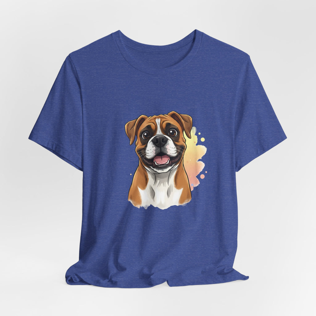 Boxer Dog T-Shirt — Cute Happy Boxer Portrait Tee