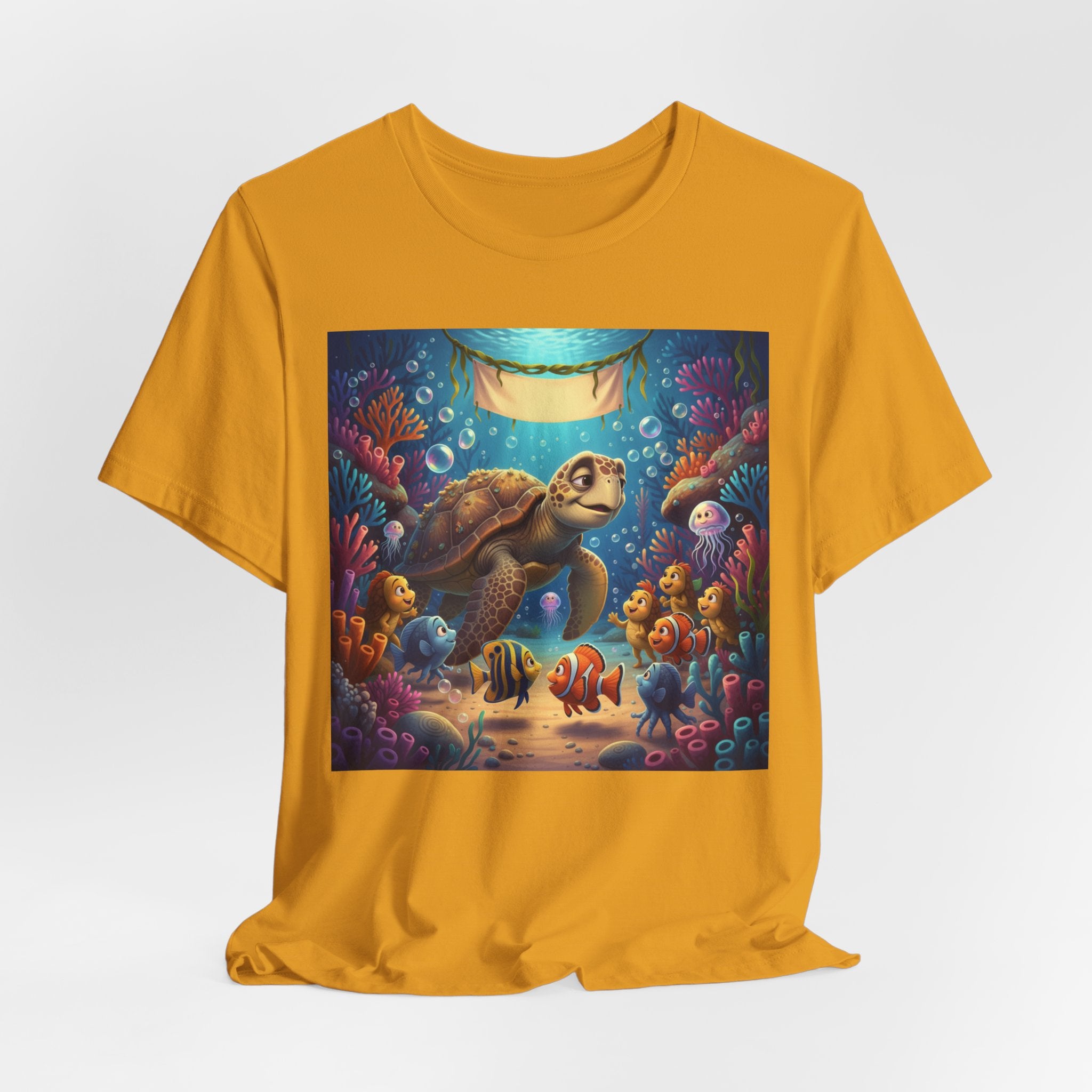 Sea Turtle Ocean Life T‑Shirt — Colorful Underwater Reef Tee
