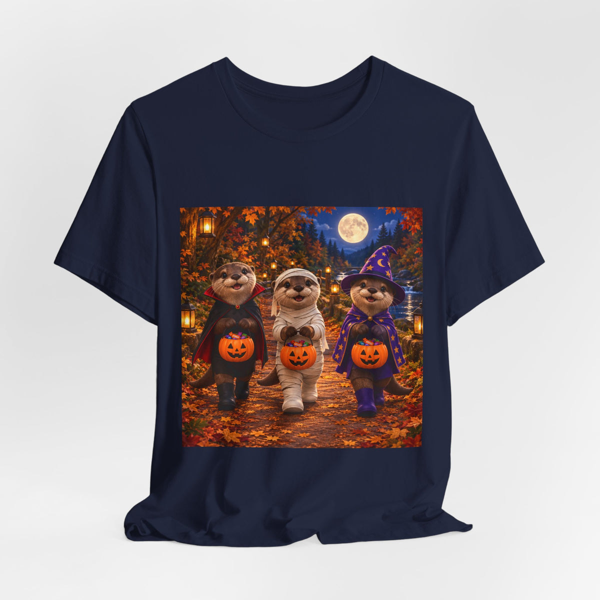 Otter Halloween Trick-or-Treat T-Shirt — Cute Costume Pumpkin Design